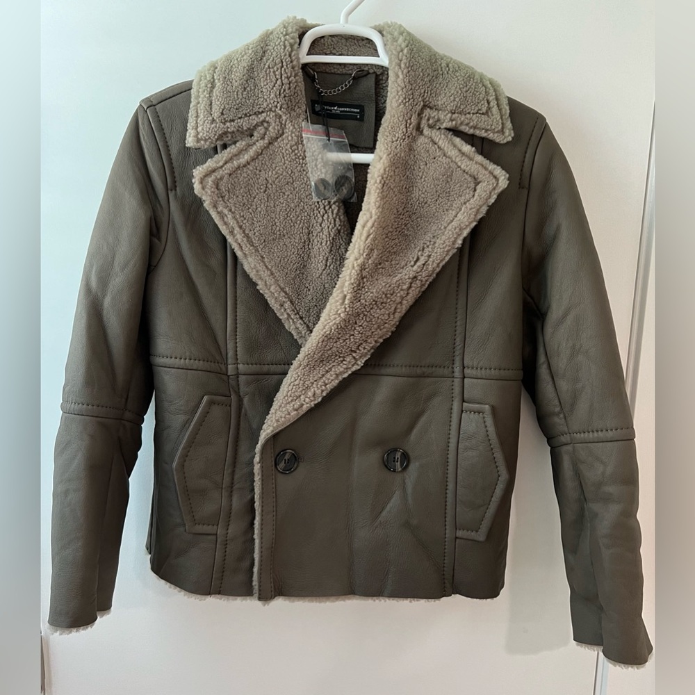 100% shearling leather jacket